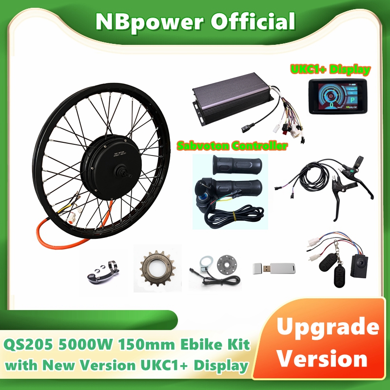 NBpower/QS205 5000W V3 150mm R - 5000W Hub Motor Kit 72V 评论和价格