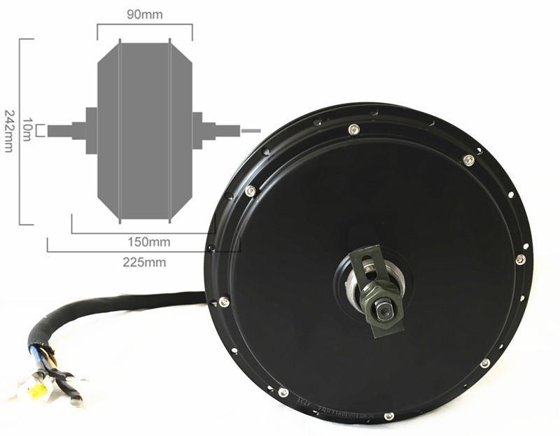 QS205 V3 48-72v 5000W 3.5T/5T  - 5000W Hub Motor Kit 72V 评论和价格